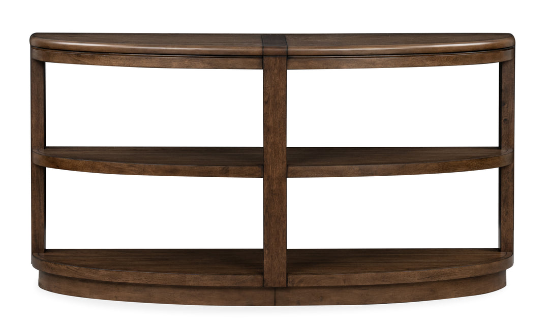 Connolly Brown Demilune Sofa Table - T6499-75