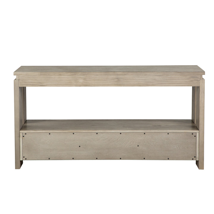 Conrad Stone Harbor Grey Rectangular Sofa Table - T5865-73