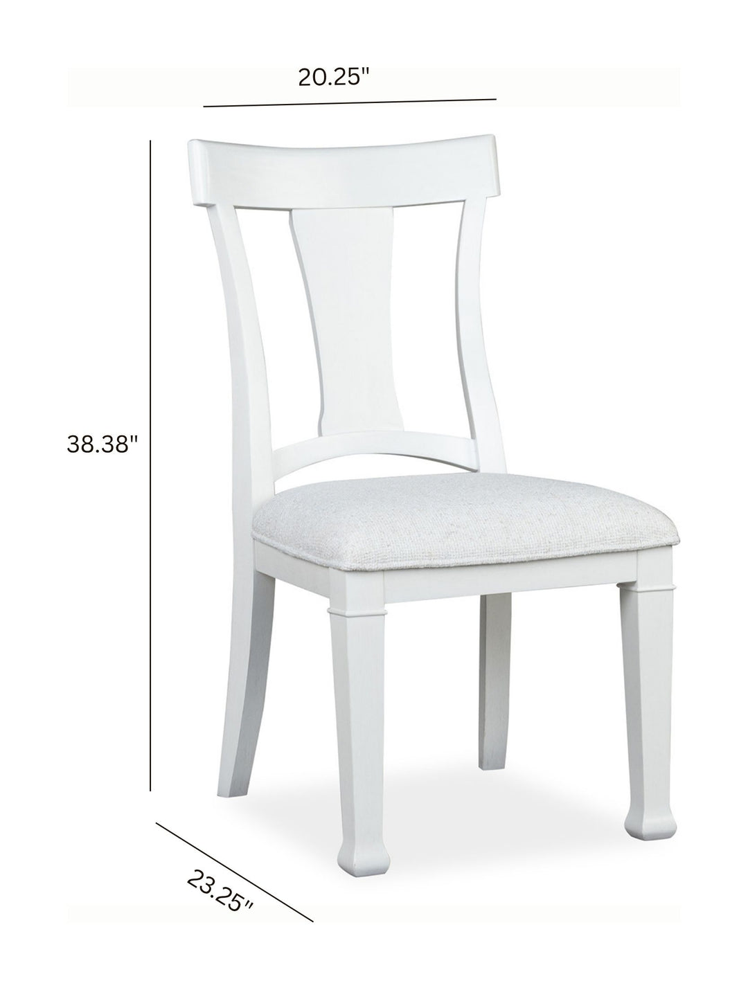 Kingston Whisper White And Cerused Nutmeg Upholstered Side Chair - Set of 2 - D6407-62