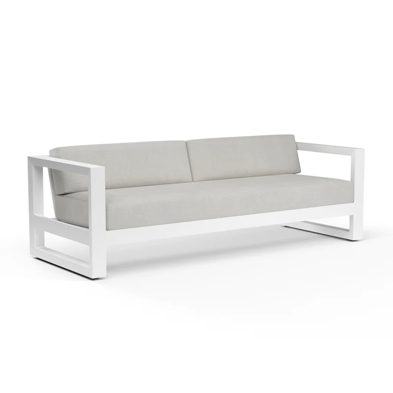 American Home Furniture | Sunset West - Newport Sofa in Cast Silver, No Welt