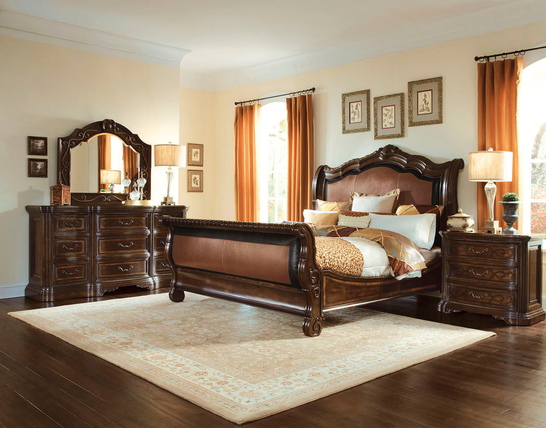 American Home Furniture | A.R.T. Furniture - Valencia Upholstered Sleigh Bed