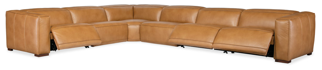 American Home Furniture | Hooker Furniture - Fresco 6 Seat Power Recline Sectional 3-PWR