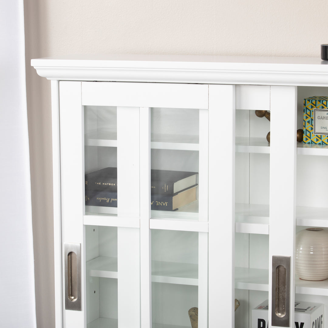 American Home Furniture | SEI Furniture - Media Cabinet w/ Sliding Doors - White