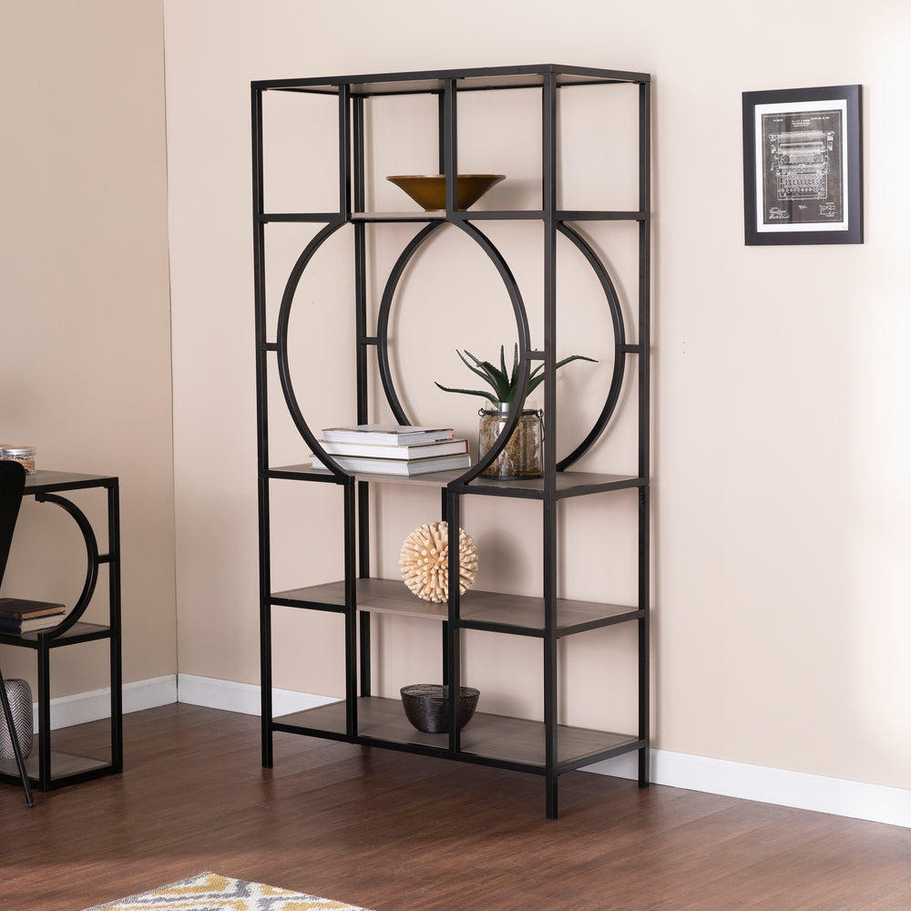 American Home Furniture | SEI Furniture - Tyberton 5-Tier Bookcase