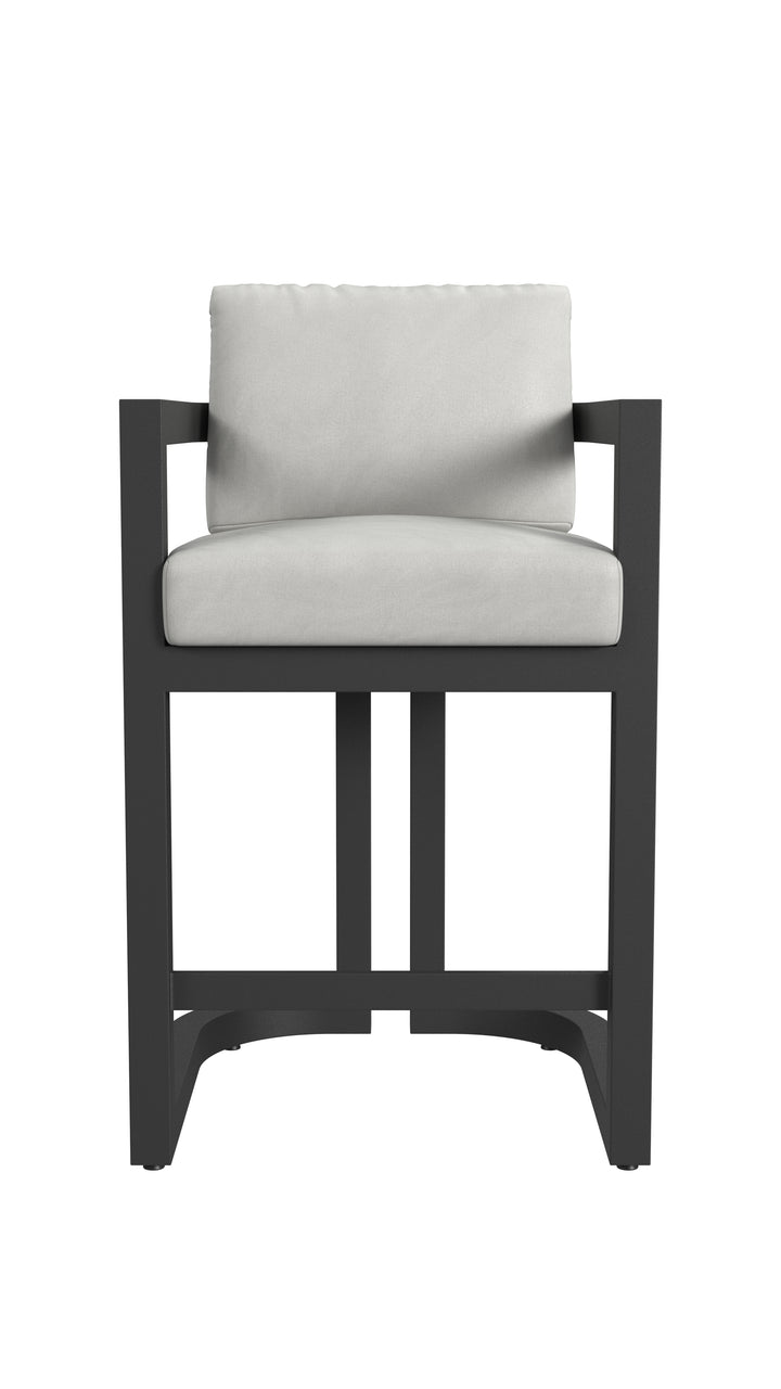 Malibu Barstool in Cast Silver, No Welt