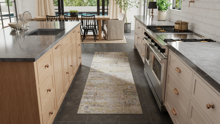 Runner/2'6" x 7'3"/Green/Ivory