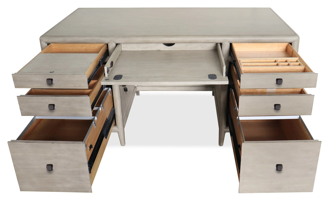 American Home Furniture Hooker Furniture Burnham Junior Executive Desk