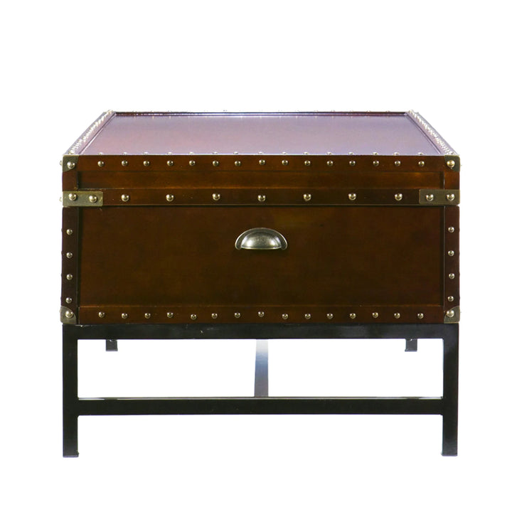 Voyager Storage Cocktail Table - Espresso - AmericanHomeFurniture