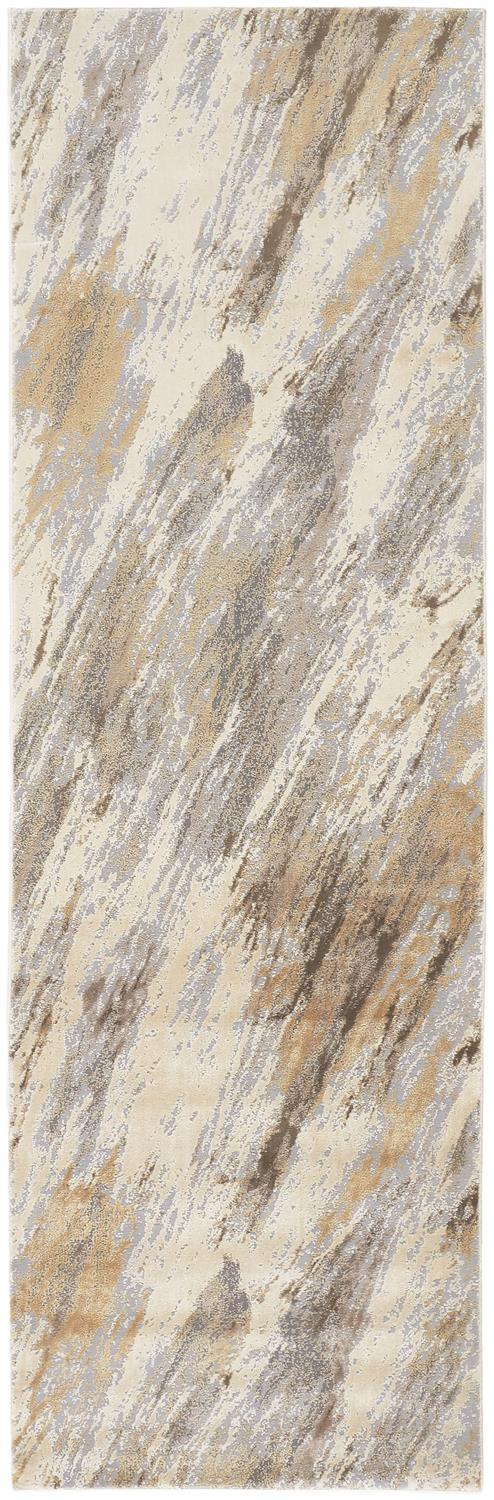 Runner/2'6" x 8'/Beige/Blue