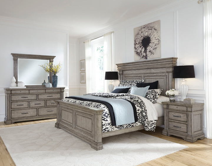 Madison Ridge Heritage Taupe California King Panel Bed - P091-BR-K5