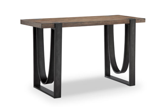 Bowden Rustic Honey And Distressed Iron Rectangular Sofa Table - T4635-73