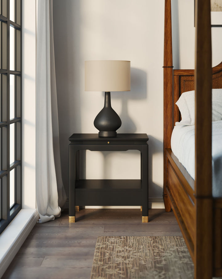 Eave Bedside Table - Ink