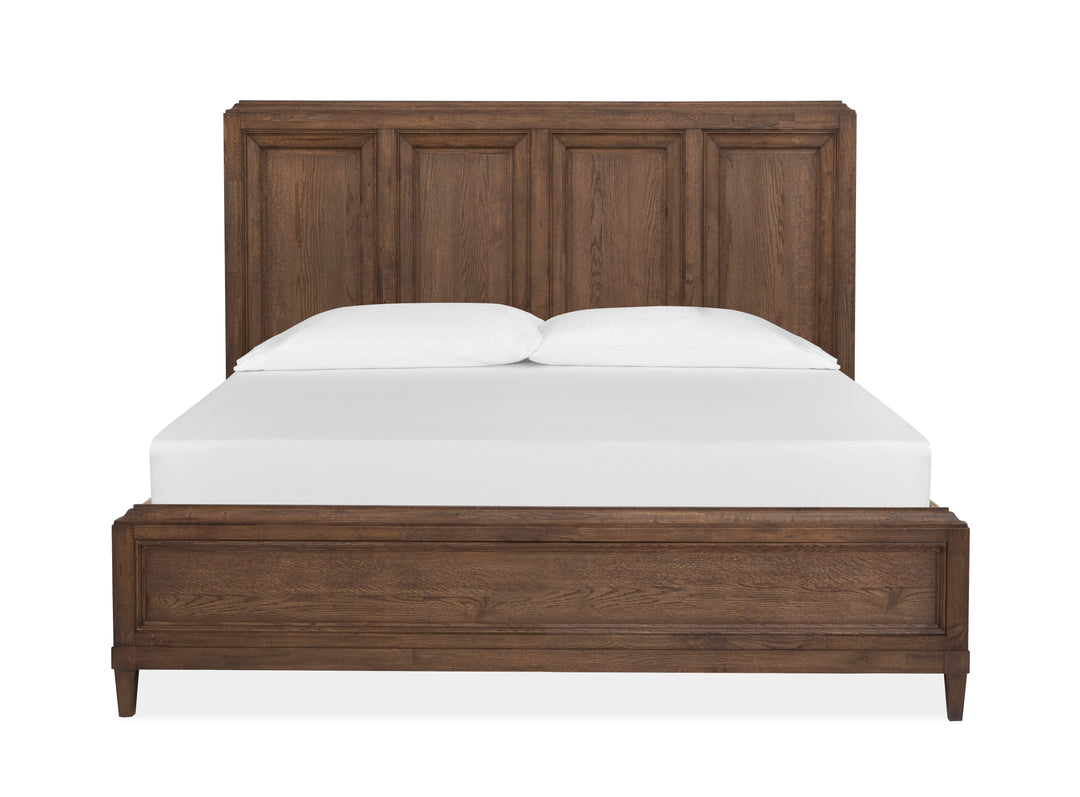 Groveland Park Antique Coffee King Panel Bed - B6532-64
