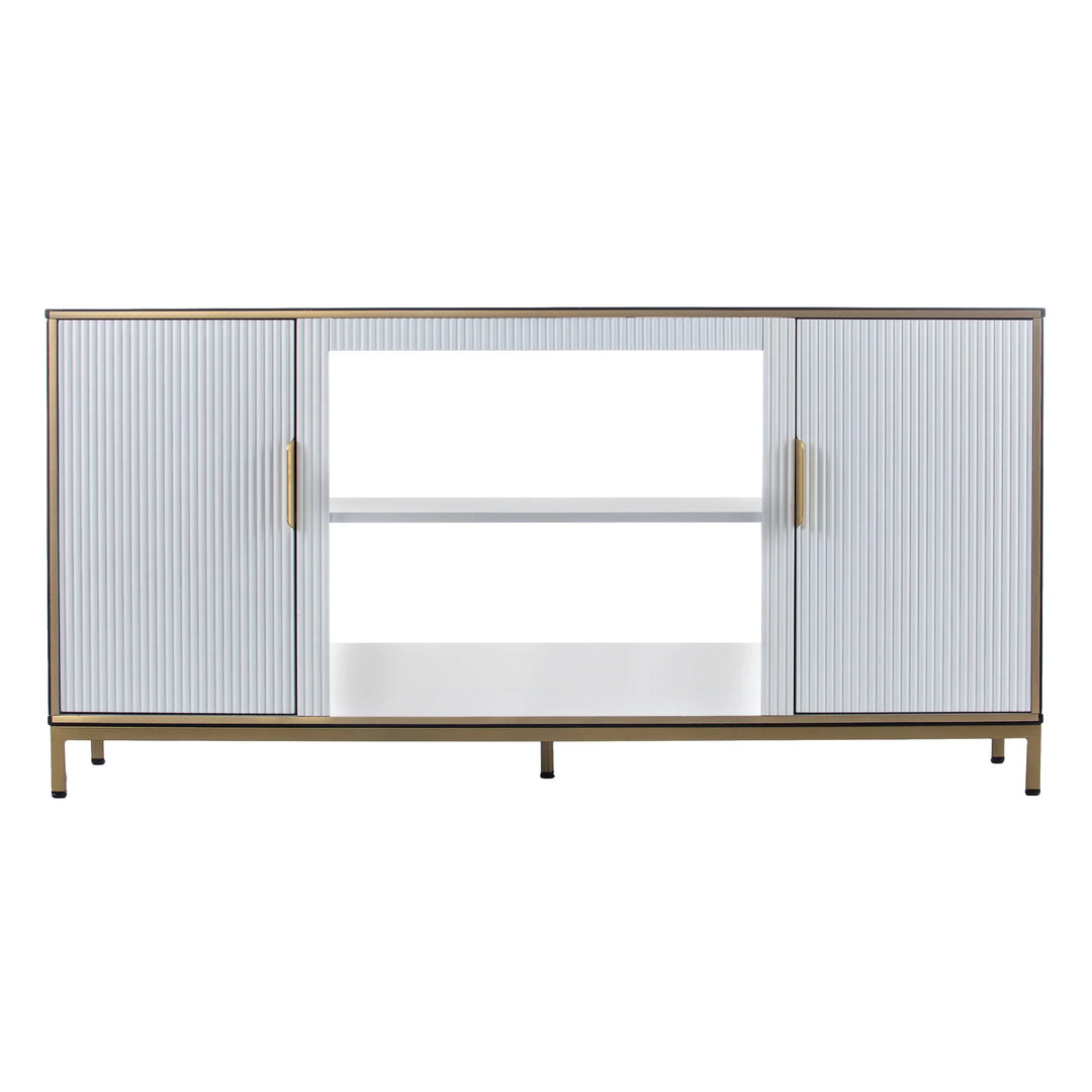 Daltaire Media Console w/ Storage - AmericanHomeFurniture