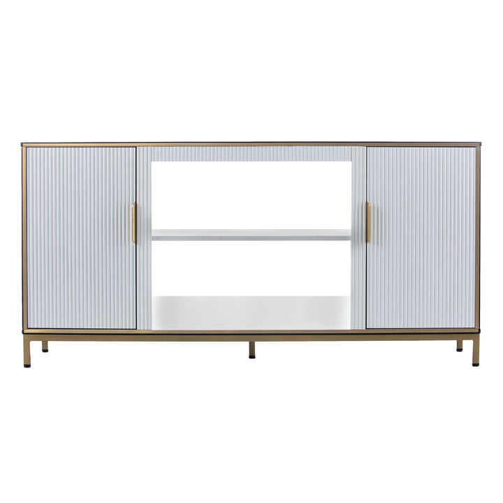 Daltaire Media Console w/ Storage - AmericanHomeFurniture