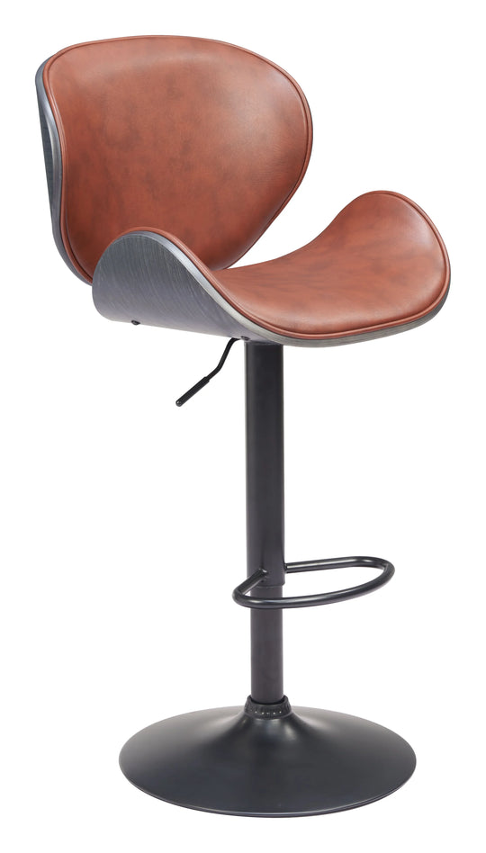 Zuo Meyane Barstool Brown BAR STOOLS + COUNTER STOOLS