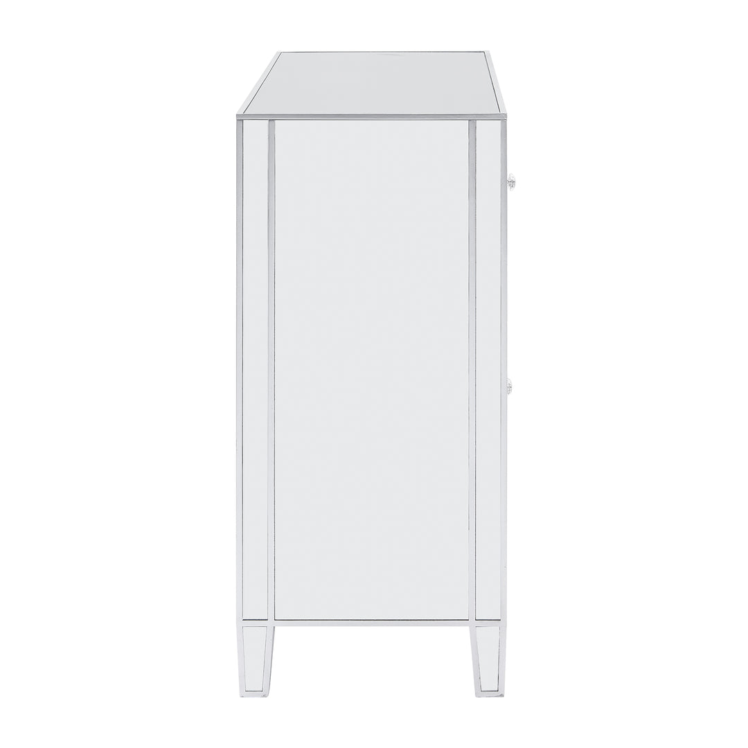 American Home Furniture | SEI Furniture - Mirage 3-Door Mirrored Cabinet