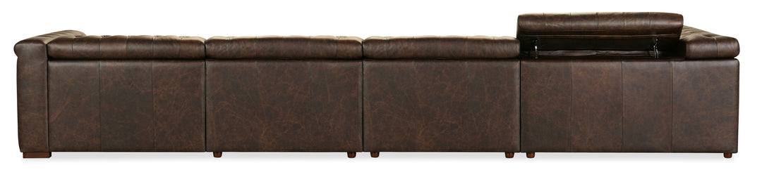 132.00"D x 168.25"W x 28.75"H/Brown