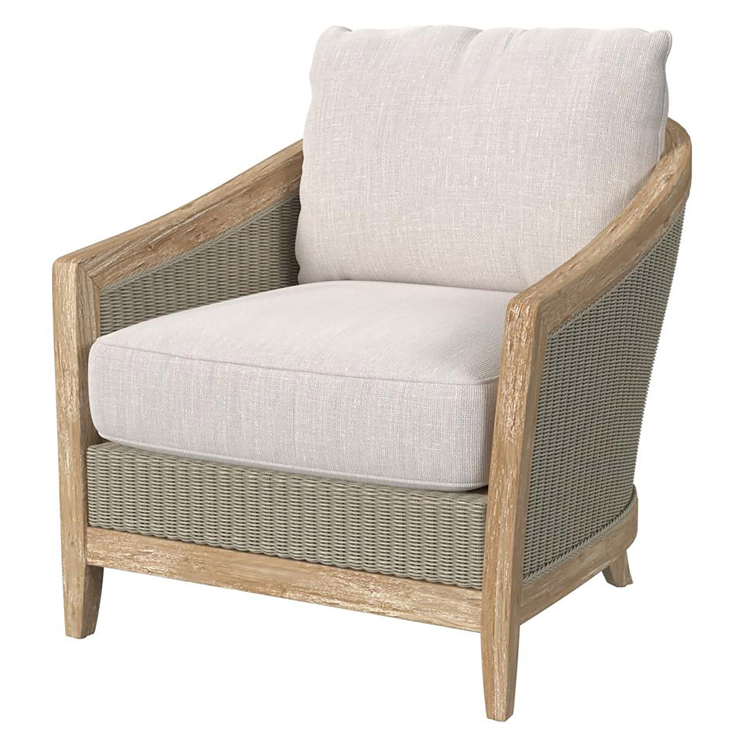 Cambria Club Chair in Canvas Canvas w/ Self Welt