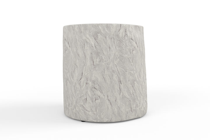 Antique Stone Round End Table