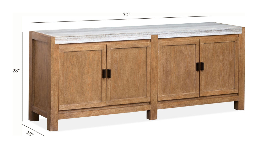 Plum Creek Sierra Brown Door Console - H5768-33