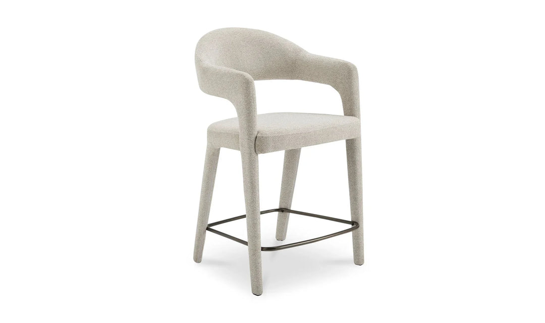 Martens Counter Stool Beige - AmericanHomeFurniture