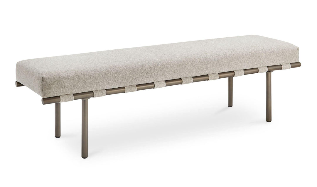 Carson Dining Bench Beige - AmericanHomeFurniture