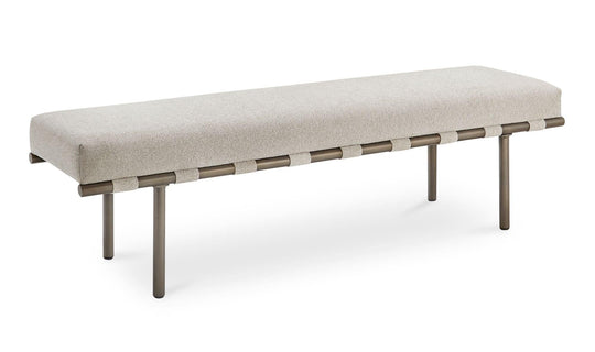 Moe's Home Collection - Carson Dining Bench Beige - YM-1016-34 | American Home Furniture