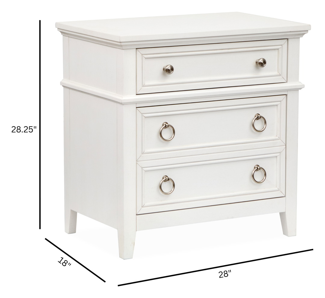 Juniper Hill Whisper White Drawer Nightstand - B6478-01