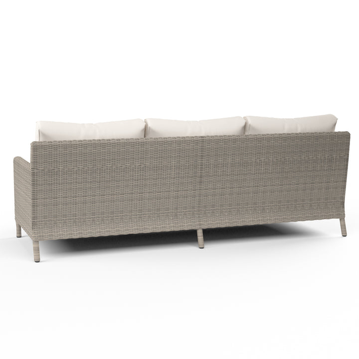 American Home Furniture | Sunset West - Manhattan Sofa in Linen Canvas w/ Self Welt