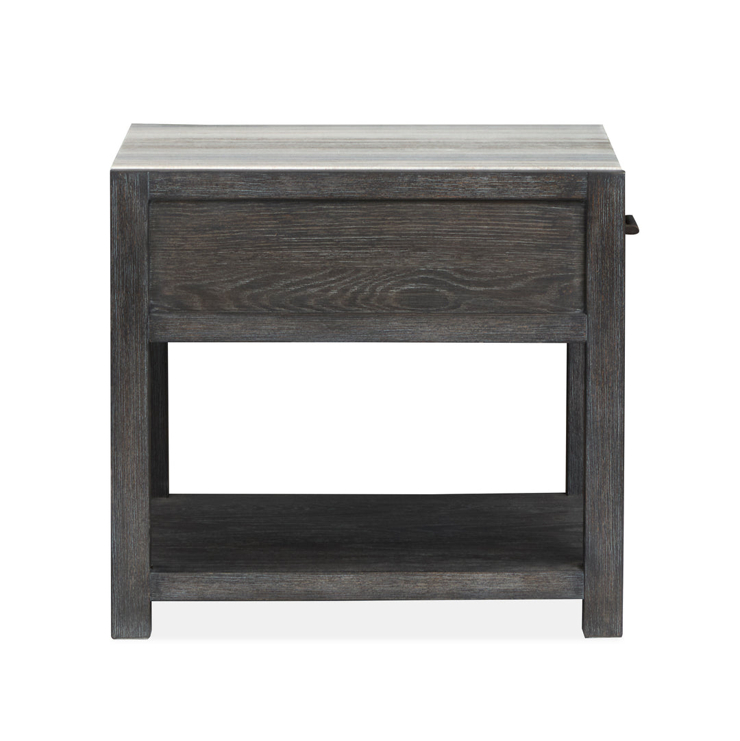 Plum Creek Ravenwood Black Rectangular End Table - T5990-03