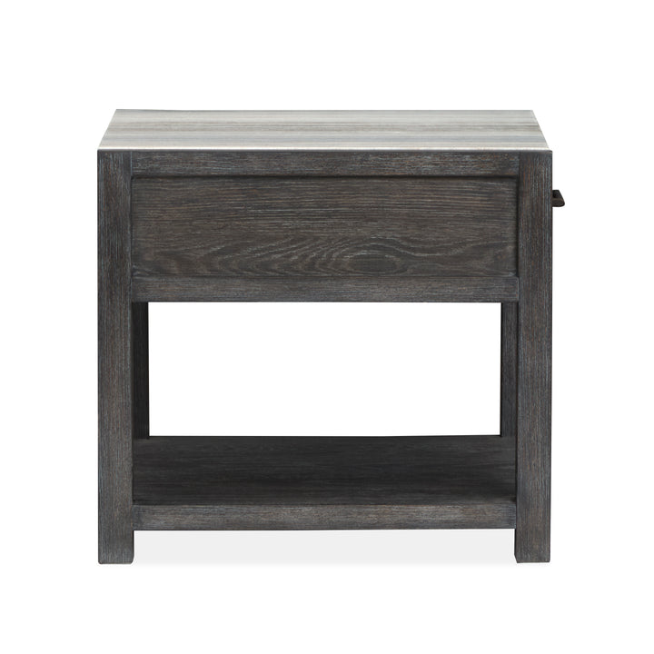 Plum Creek Ravenwood Black Rectangular End Table - T5990-03