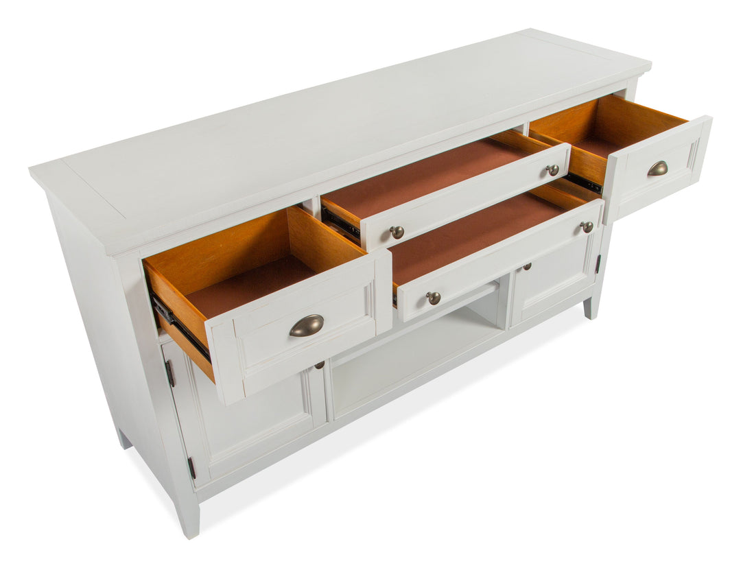 Heron Cove Chalk White And Dovetail Grey Buffet - D4400-14