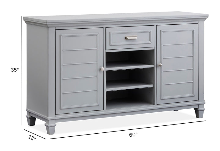 Charleston Harbor Gray Grey Server - D5611-15GY