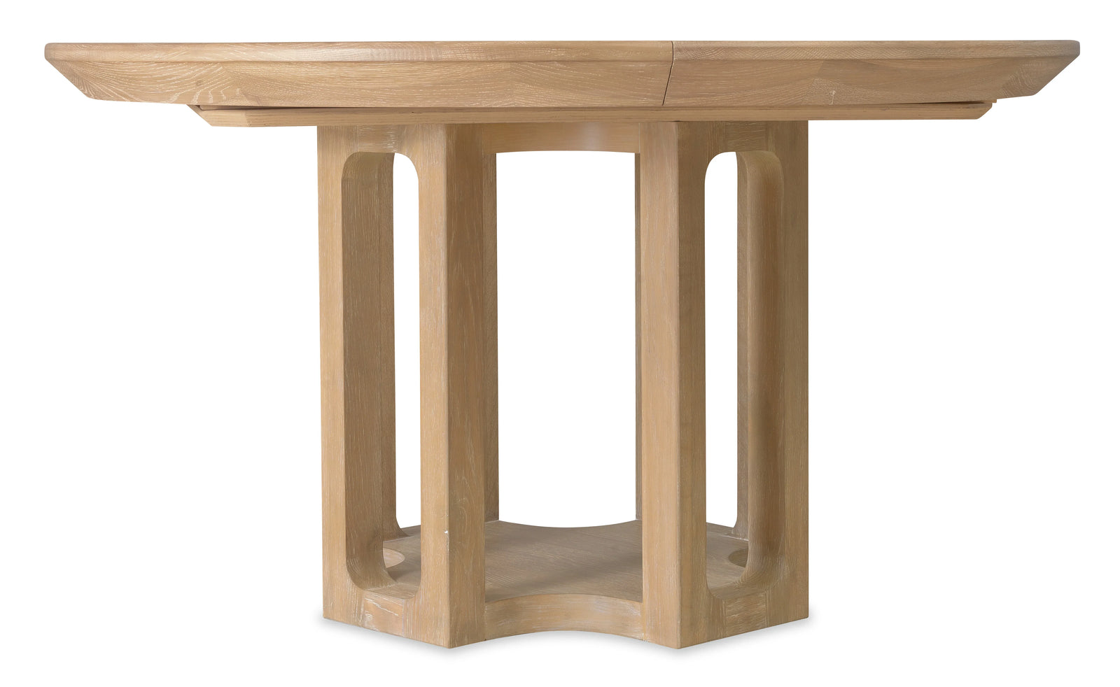 American Home Furniture Hooker Furniture Banyon Bay Round Dining Table with One 18-inch Leaf