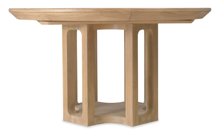 American Home Furniture Hooker Furniture Banyon Bay Round Dining Table with One 18-inch Leaf