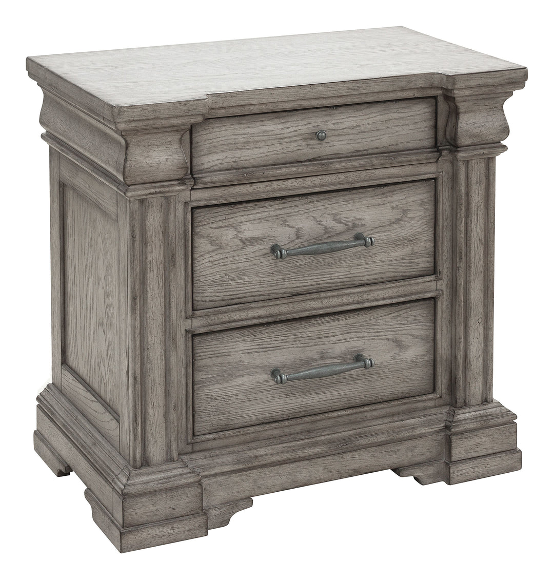Madison Ridge Heritage Taupe 3 Drawer Nightstand - P091140