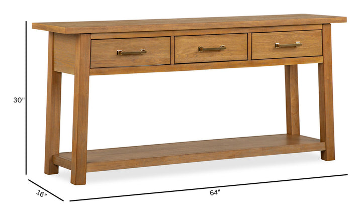 Lindon Belgian Wheat Rectangular Sofa Table - T5570-73