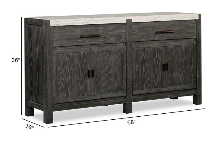 Plum Creek Ravenwood Black Sideboard - D5990-12
