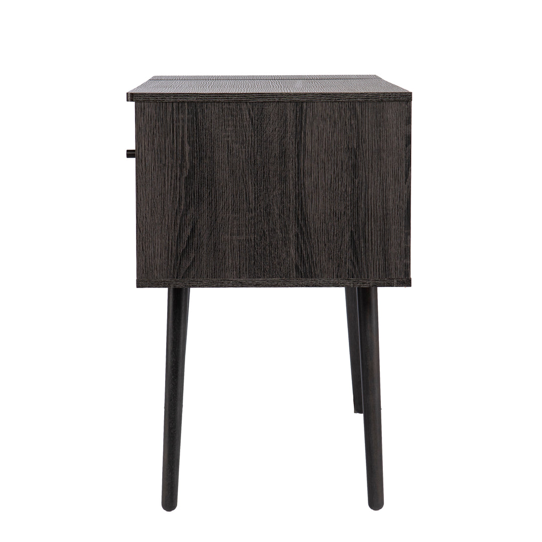 American Home Furniture | SEI Furniture - Holly & Martin Harzen Storage Vanity w/ Mirror