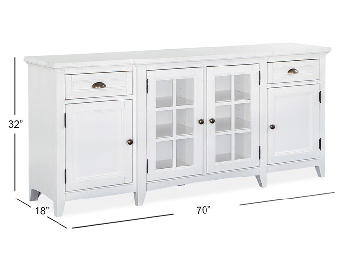 Heron Cove Chalk White 70" Console - E4400-05