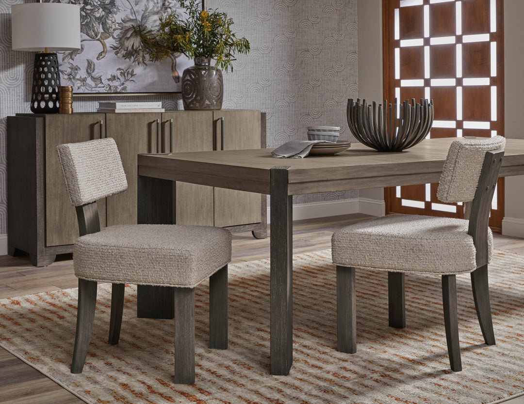Anderson Park Moose Trail And Frontier Brown Klismos Dining Chair - Set of 2 - P402260