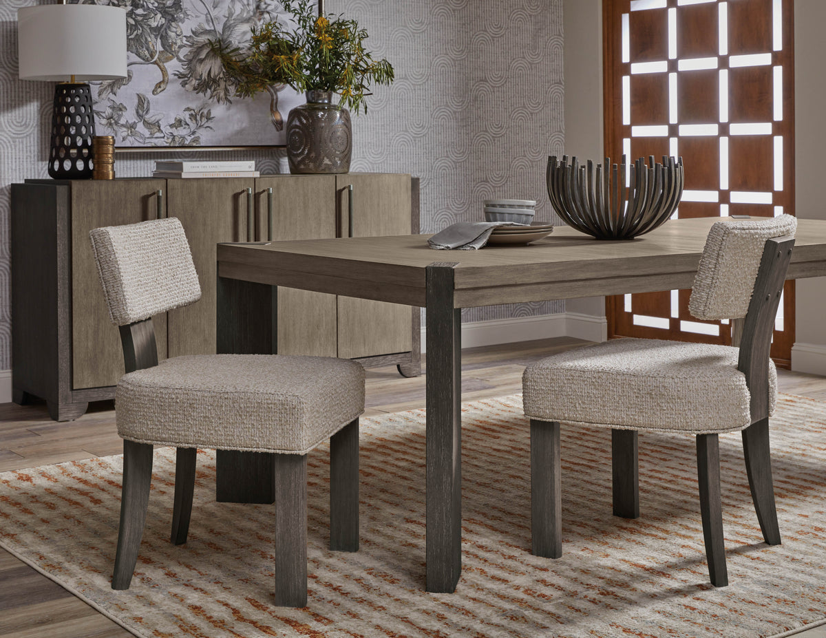 Anderson Park Moose Trail And Frontier Brown Leg Dining Table - P402240