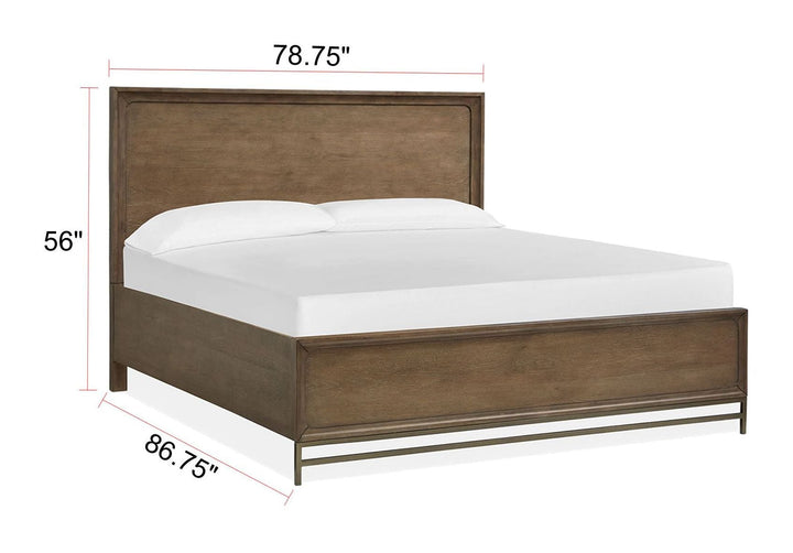 Lindon Belgian Wheat And Coffee Bean Panel Bed