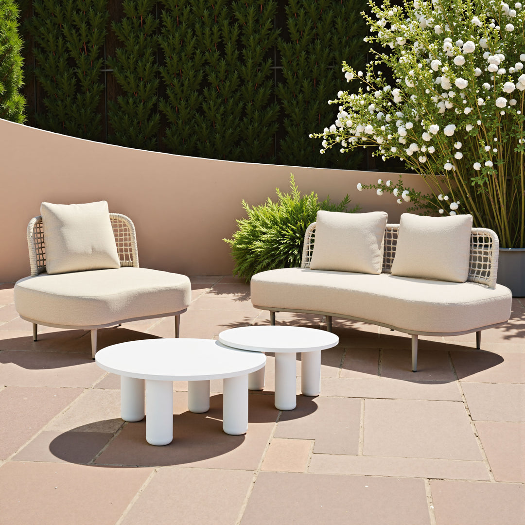 Ola Coffee Table Set (2-Piece) White