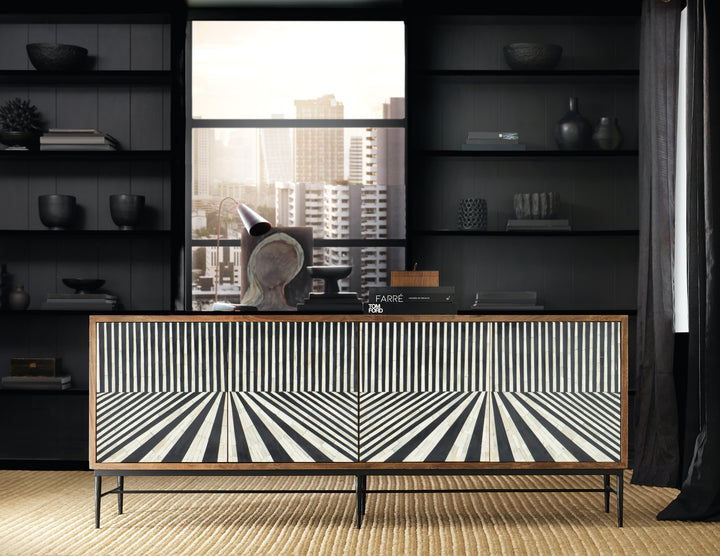 American Home Furniture | Hooker Furniture - Commerce and Market Linear Perspective Credenza