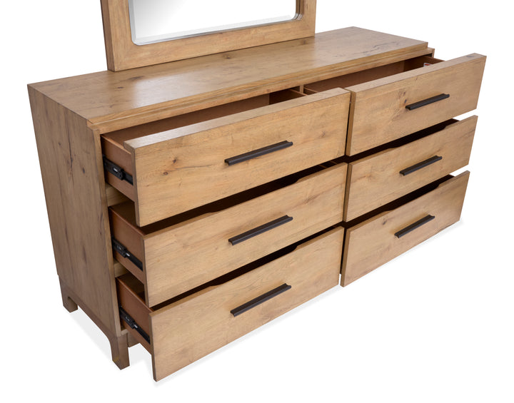 Davenport Rustic Caramel Double Drawer Dresser - B6309-22