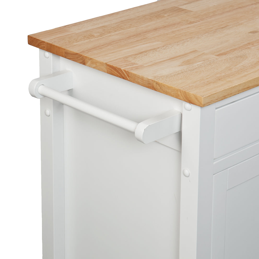 American Home Furniture | SEI Furniture - Martinville Kitchen Cart - White