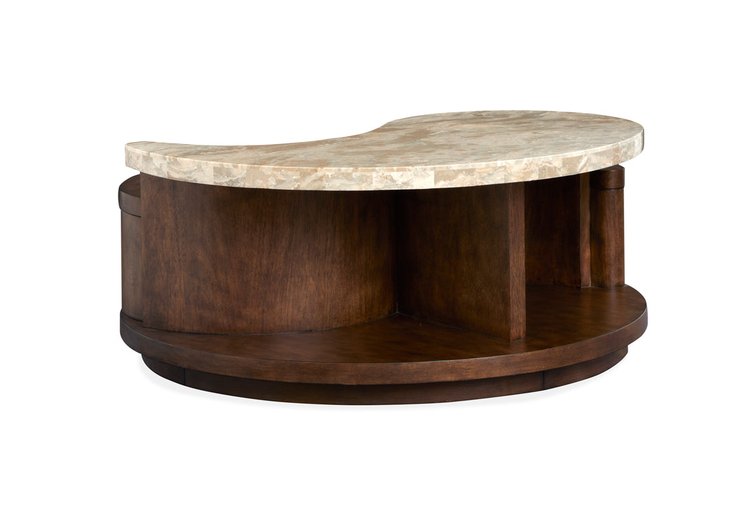 Mcpherson Burnt Umber Round Cocktail Table With Casters - T6351-45