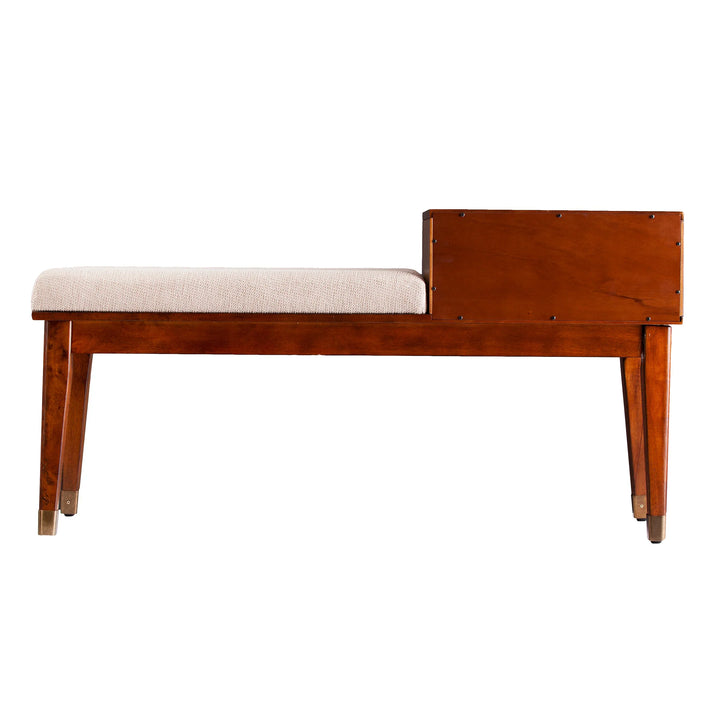 Rhoda Upholstered Bench with Storage - AmericanHomeFurniture